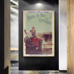 affiche vintage station balnéaire