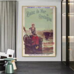 affiche vintage station balnéaire