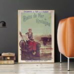 affiche vintage station balnéaire