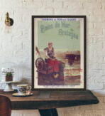 affiche vintage station balnéaire