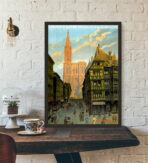 affiche vintage strasbourg