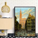 affiche vintage strasbourg