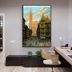 affiche vintage strasbourg