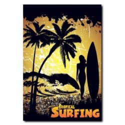 affiche vintage surf