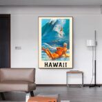 affiche vintage surf