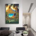 affiche vintage tahiti