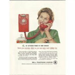vintage telephone poster