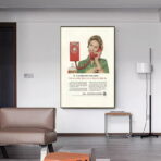 affiche vintage téléphone