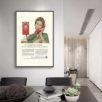 affiche vintage téléphone