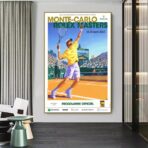 affiche vintage tennis