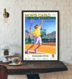 affiche vintage tennis