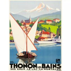 affiche vintage thonon