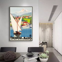 affiche vintage thonon