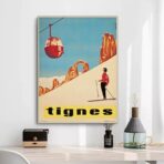affiche vintage tignes