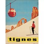 affiche vintage tignes