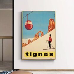 affiche vintage tignes