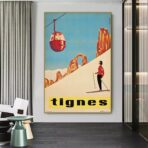 affiche vintage tignes