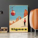 affiche vintage tignes