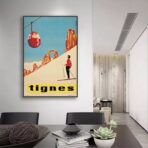 affiche vintage tignes