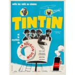 vintage poster tintin and the mystery of the golden fleece