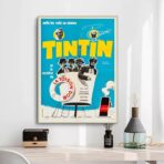 affiche vintage tintin