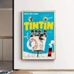 affiche vintage tintin
