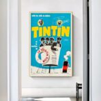affiche vintage tintin