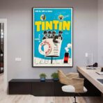 affiche vintage tintin