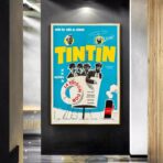 affiche vintage tintin