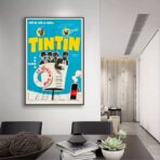 affiche vintage tintin