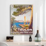 affiche vintage toulon