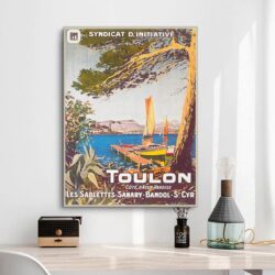 affiche vintage toulon