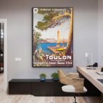 affiche vintage toulon