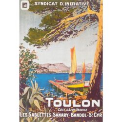 affiche vintage toulon
