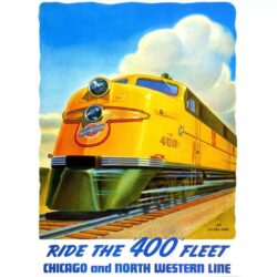 affiche vintage train