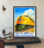 affiche vintage train