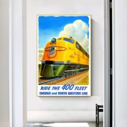 affiche vintage train