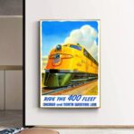 affiche vintage train
