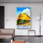 affiche vintage train