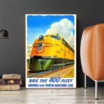 affiche vintage train