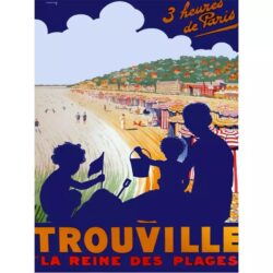 affiche vintage trouville
