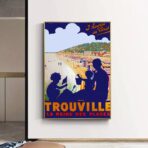 affiche vintage trouville