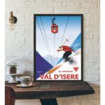 affiche vintage val d'isère