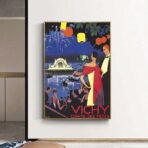 affiche vintage vichy