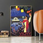 affiche vintage vichy
