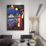 affiche vintage vichy