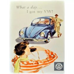 affiche vintage volkswagen