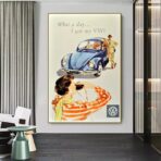 affiche vintage volkswagen