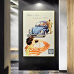 affiche vintage volkswagen