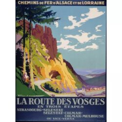 affiche vintage vosges